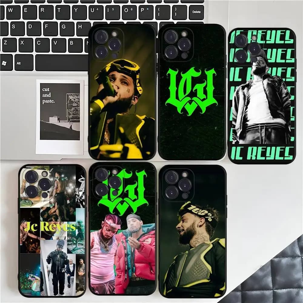 Custodia per telefono Jc Reyes Tour 2025 per IPhone 17 16 15 14 13 12 11 Pro Max Plus Mini Cover nera in silicone