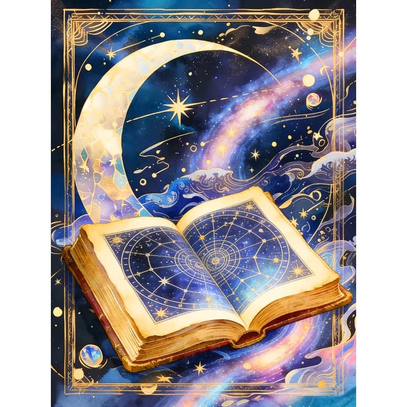 New Arrivals Diamond Painting Starry Sky Moon Book Diamond Mosaic Landscape Complete Kit Craft kit