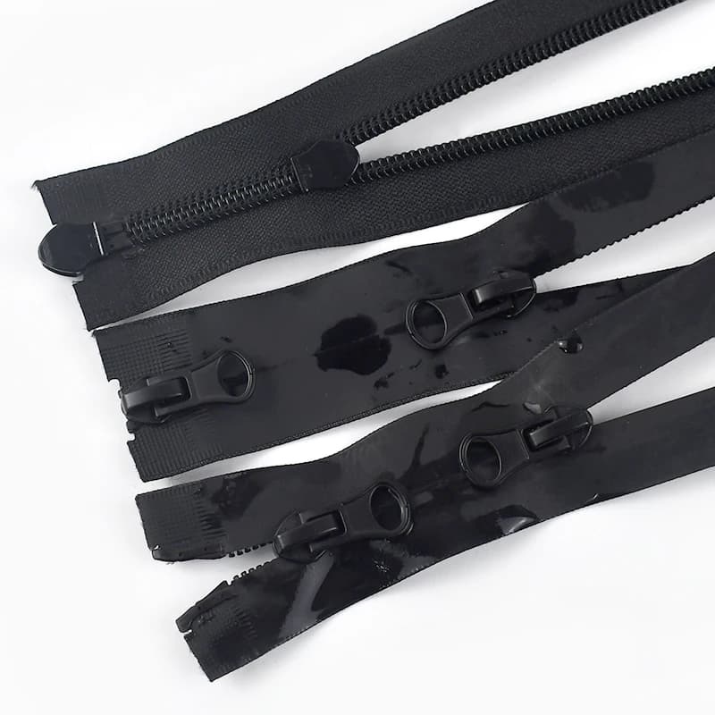 2/5 Pezzi 5 # Cerniera in nylon impermeabile da 60-100 cm per impermeabili, cerniera invisibile a fondo aperto, kit di riparazione per abbigliamento, accessorio per cucito fai da te