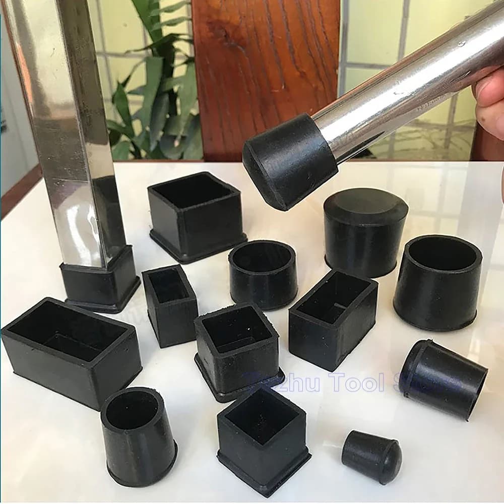 10mm-45mm Nuovi calzini con fondo tondo Protezioni per pavimenti Cuscinetti Copertura per tubi in plastica Tappi per gambe per sedie Piedini per mobili