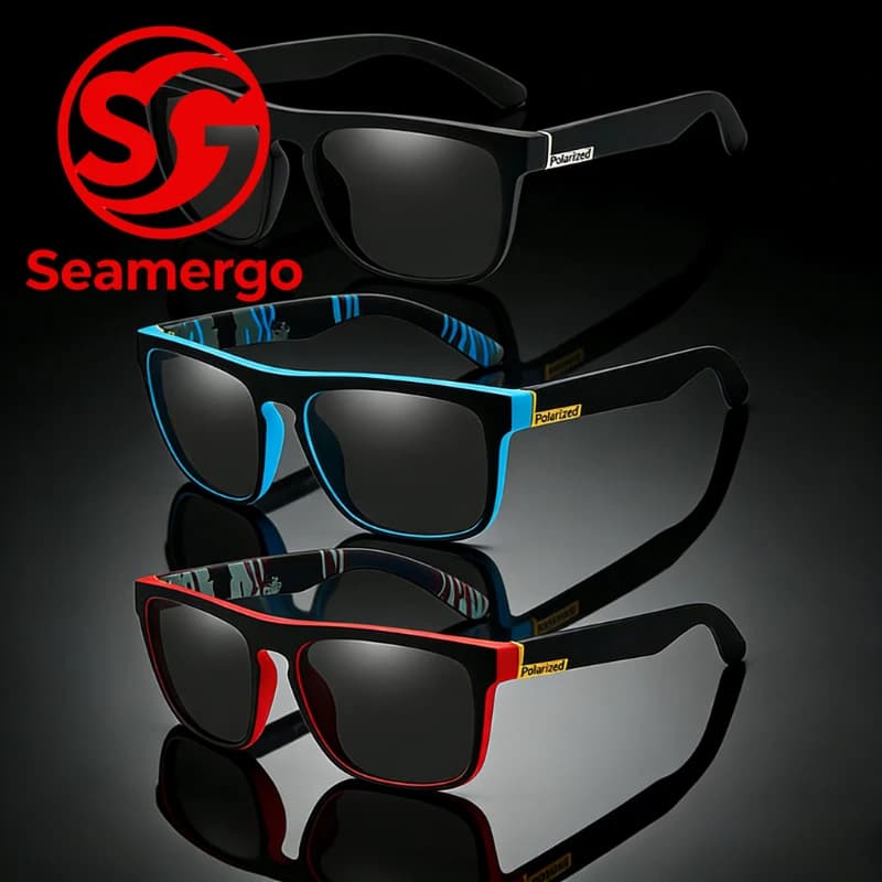 3PCS/4PCS Occhiali da sole polarizzati UV400 da uomo Equitazione Guida Sport Occhiali da sole quadrati alla moda belli a prova di raggi ultravioletti