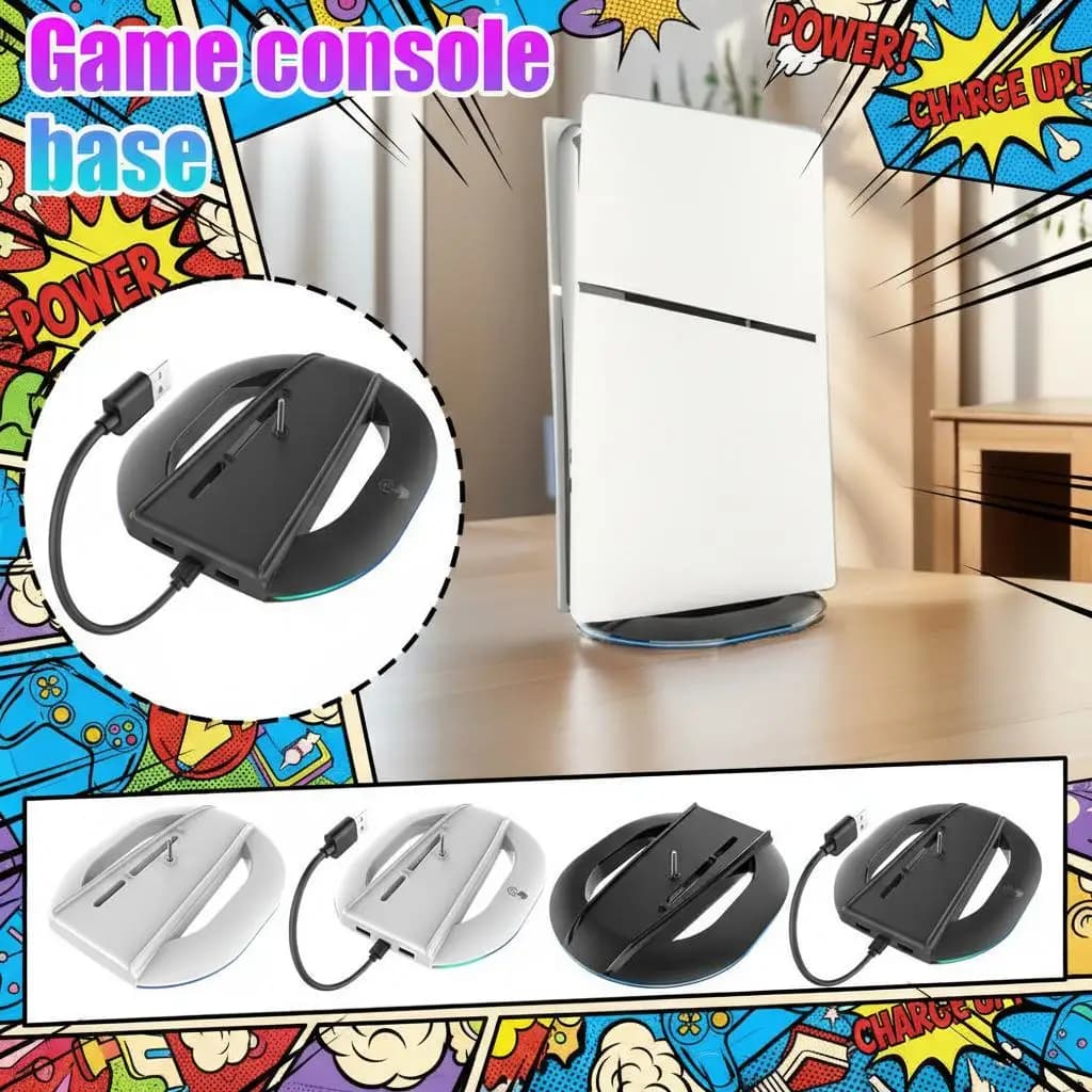 Supporto Verticale di Raffreddamento per Accessori Gaming, Base Antiscivolo per Console PS5 Slim Disc/Digital