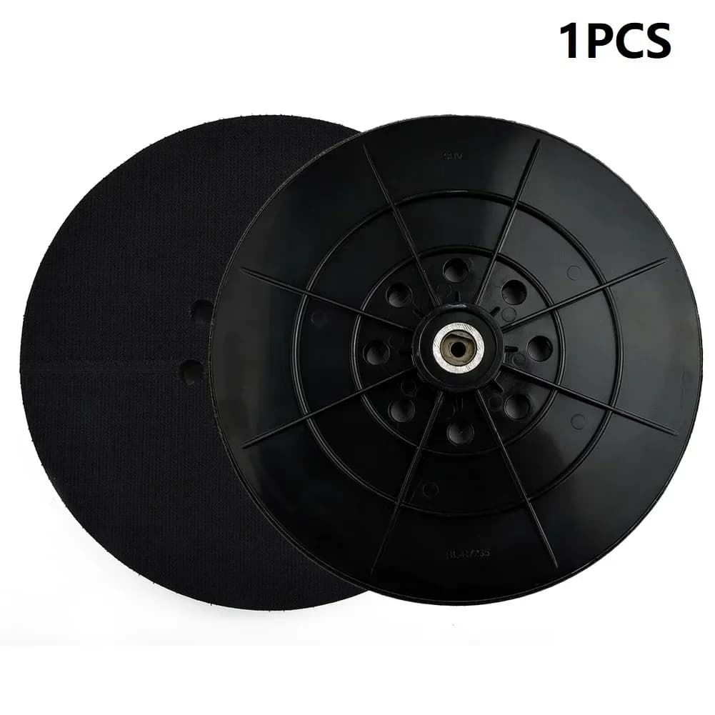 Supporto per disco abrasivo 8 fori 9 pollici 215mm Levigatrice per cartongesso Disco ad anello Gancio Piastra per lucidatura da parete Dischi abrasivi Spugna dura