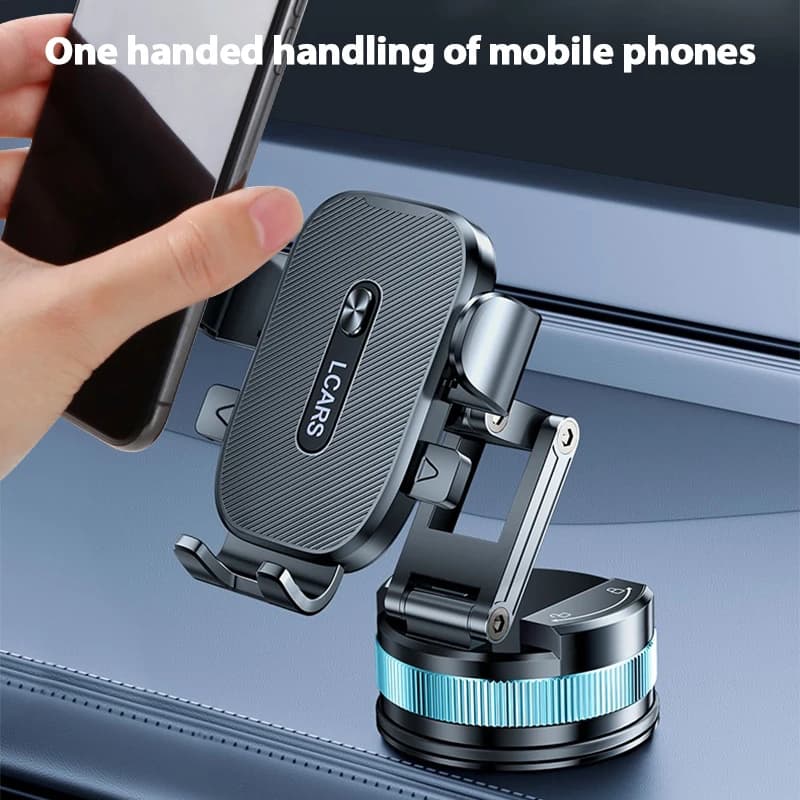 Nuovo supporto per telefono cellulare per auto Supporto a ventosa per cruscotto girevole multiangolo compatibile con la maggior parte degli smartphone Accessori per auto