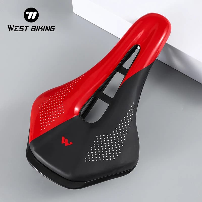 WEST BIKING Bicycle Saddle Road Bike Seat Breathable Cable Ultralight Durable Seat Bearing for Bicycle Seat Shock-proof Cycling Parts