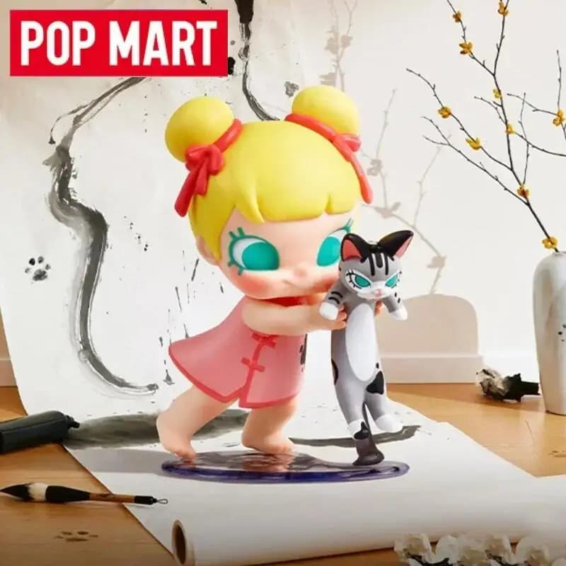 POP MART Baby Molly & Baby Tabby Series Blind Box Toys Kawaii Anime Action Figure Caixa Caja Surprise Mystery Box Doll Girl Gift