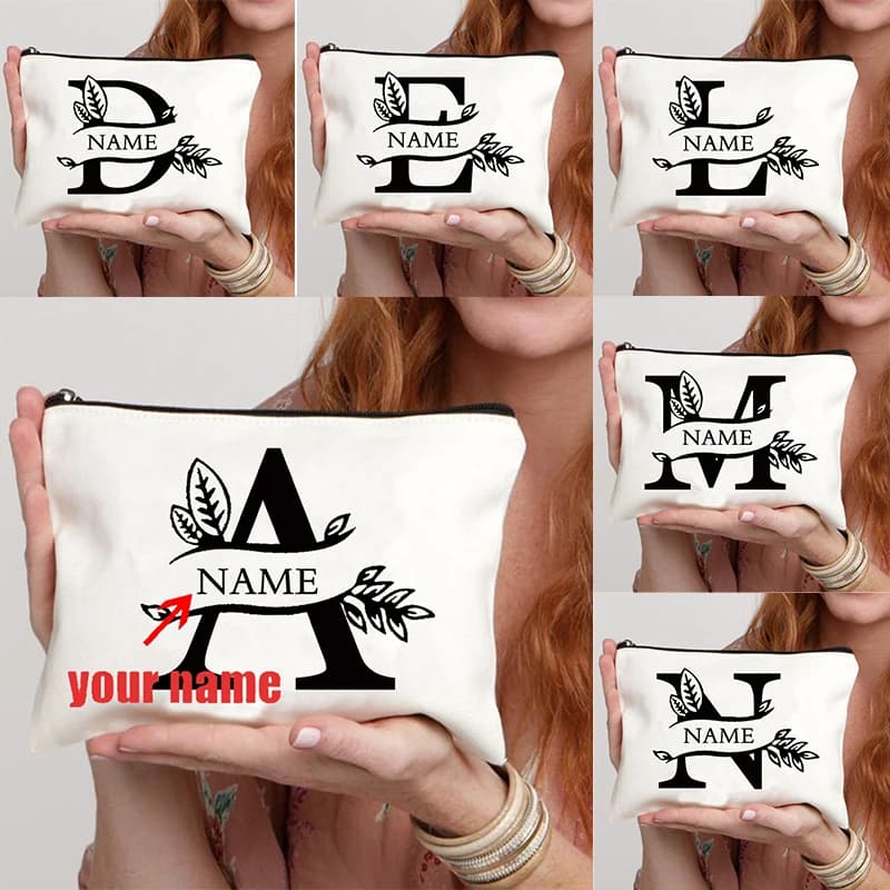 Customization With Name, Custom Sheets, Teacher Gift, Makeup Bag, Birthday Gift, Lipstick, Travel Bag, Wallet