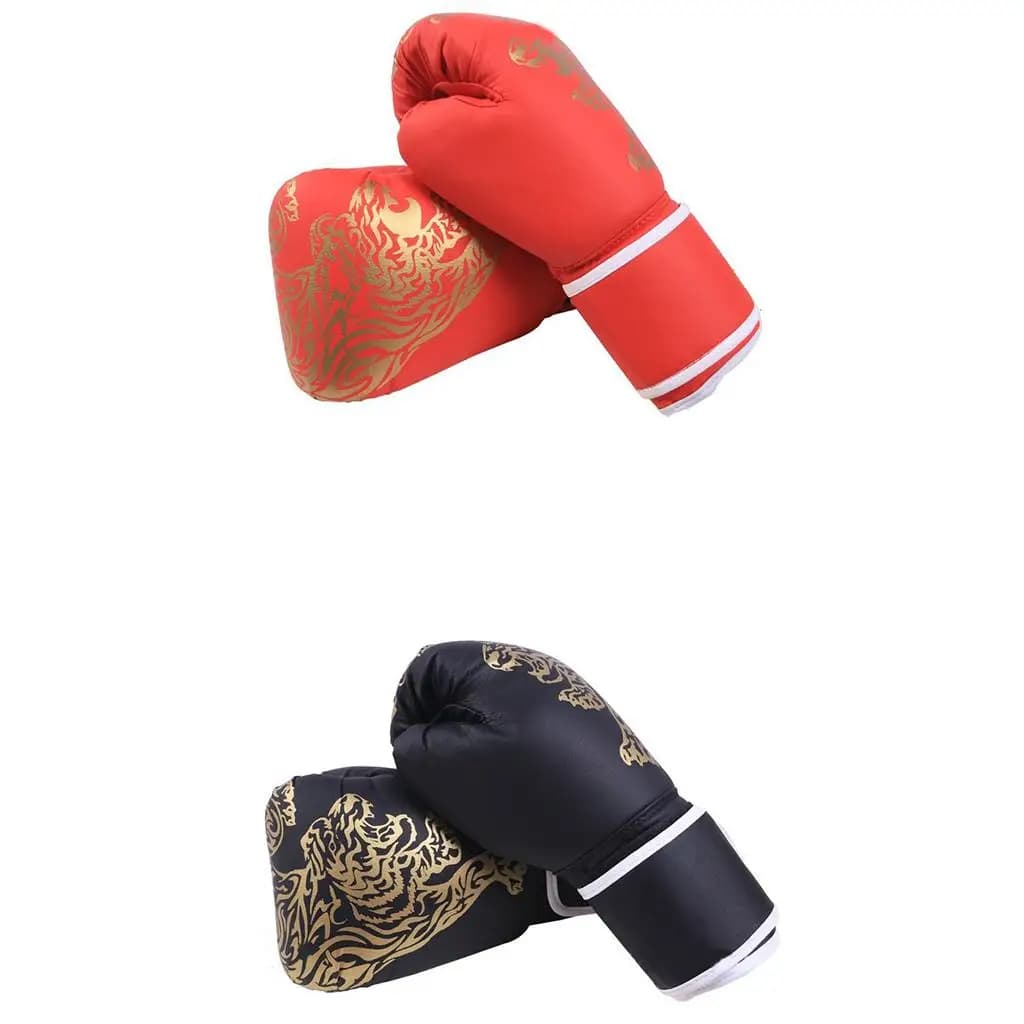 Guanti da Boxe in Poliuretano PU per Bambini, Protezione Polso, Guantoni da Allenamento per Giovani, per Kickboxing e Allenamento con Sacco