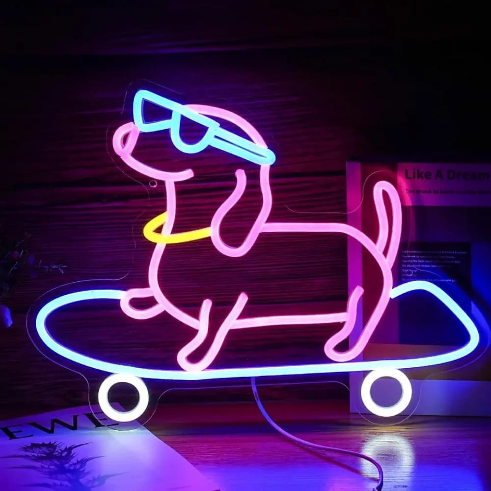 Gaming LED Neon Sign with Countdown Timer & Remote Control-Customizable Size for Advertising & Gaming Rooms
