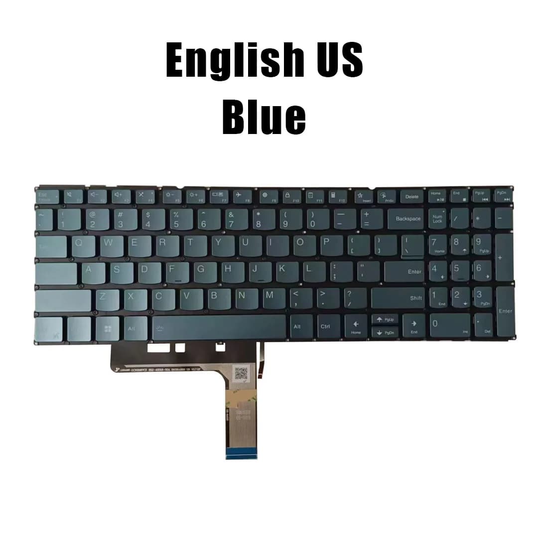 UK/US Grey/Blue Laptop Keyboard For Lenovo Slim Pro 9 16IRP8 Yoga Pro 9 16IRP8 Yoga Pro 9 16IMH9 With Backlit New