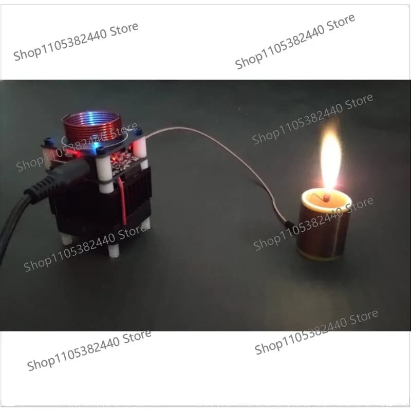 DIY Tesla Coil Plasma Arc Lighter, High Frequency Flame Generator