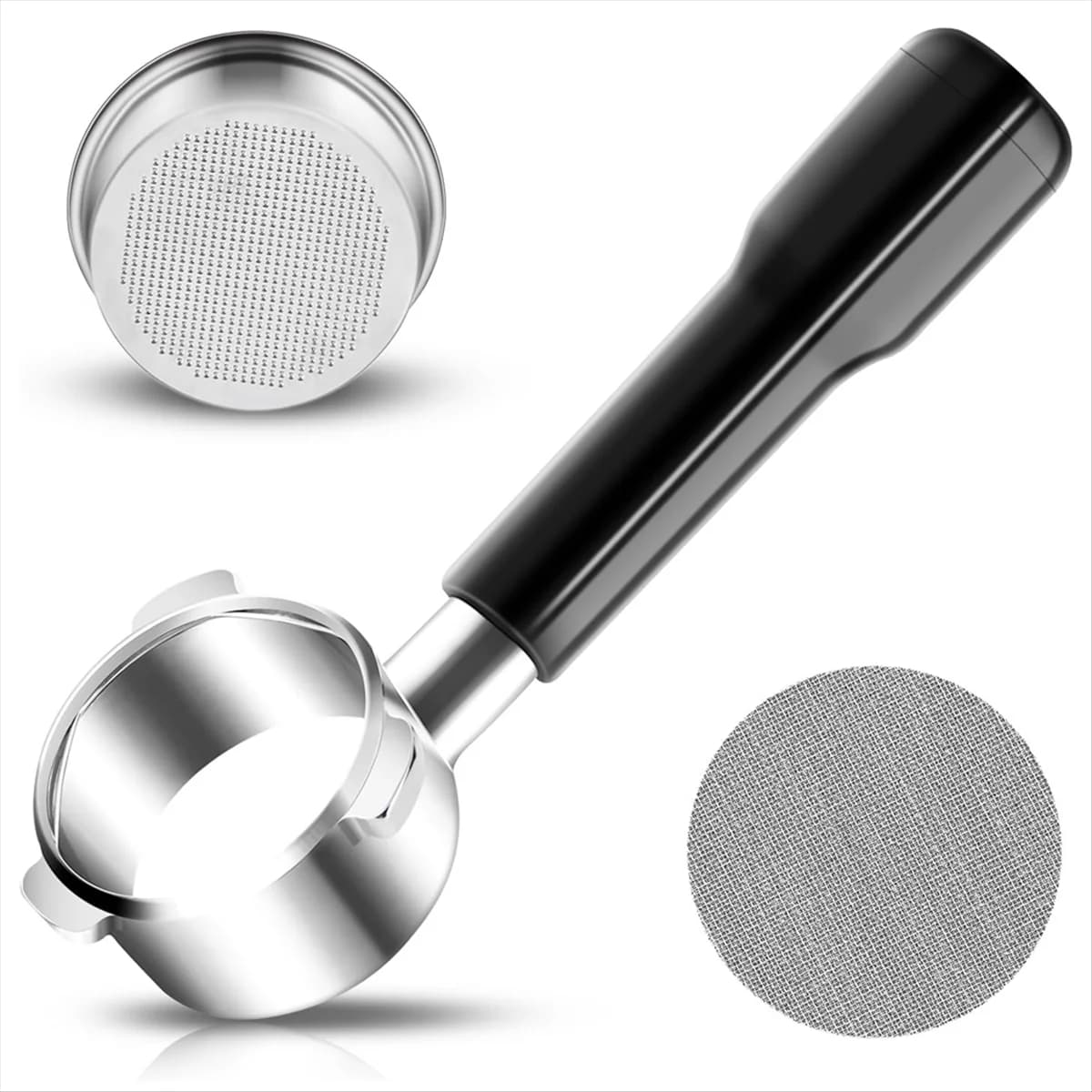 Portafiltro senza fondo A71P 51 mm 3 orecchie per macchine da caffè espresso Dedica EC680/EC685, e EUPA
