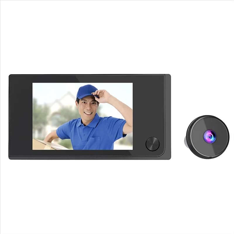 B24B Telecamera spioncino con visore digitale da 3,5 pollici 120 ° Il sistema di sicurezza domestica con monitor LCD grandangolare si adatta al spessore della porta di 35-100 mm