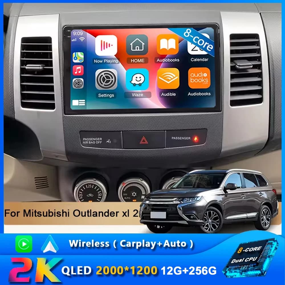 Android 15 Autoradio Multimedia Lettore Per Mitsubishi Outlander xl 2 2005-2012 Per Citroen C-Crosser Per Peugeot 4007 2007-2013
