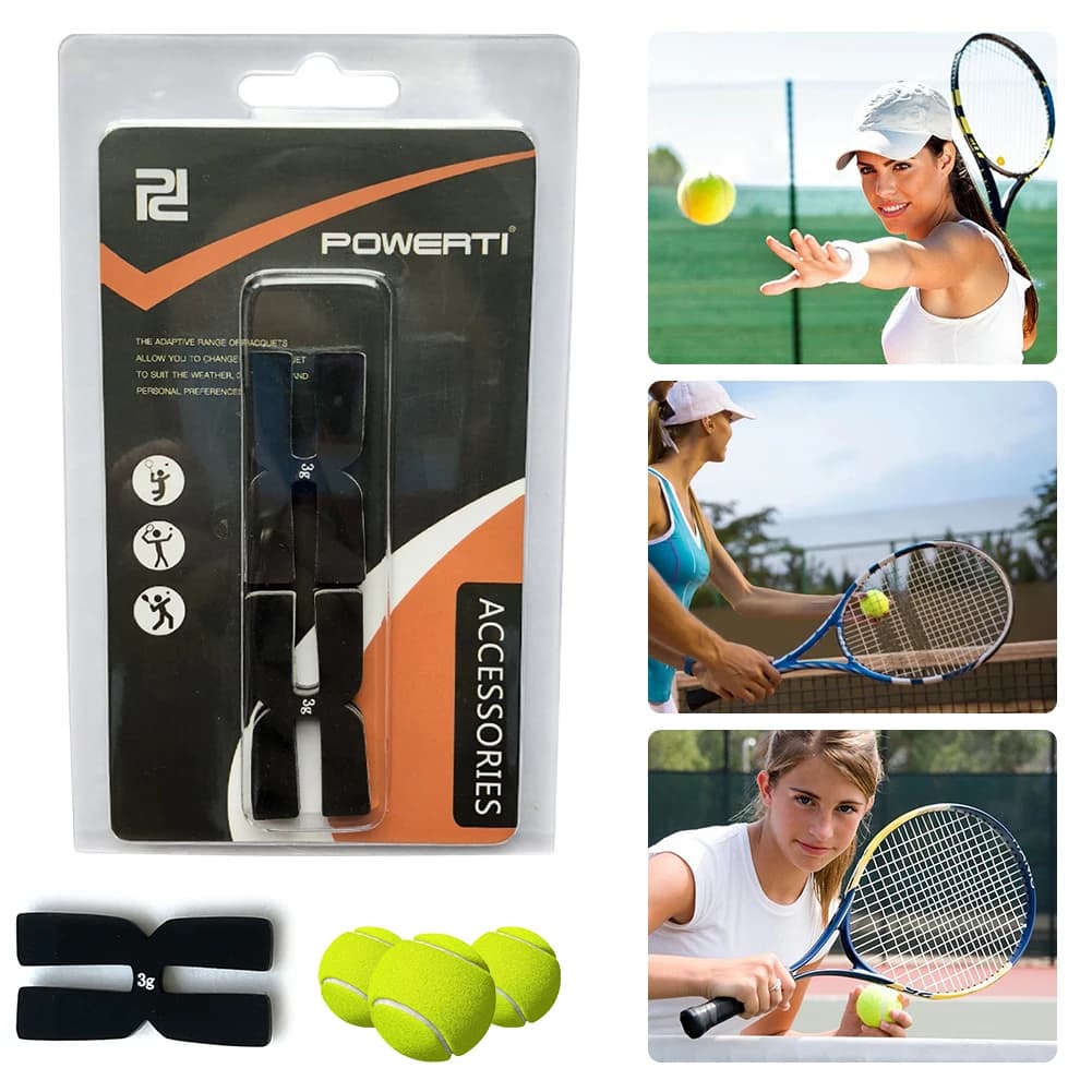 6 Pezzi Strisce di Peso e Bilanciamento per Racchette da Tennis, Nastro Bilanciante a Forma di H, Barra di Bilanciamento in Silicone da 3g per Racchette da Badminton