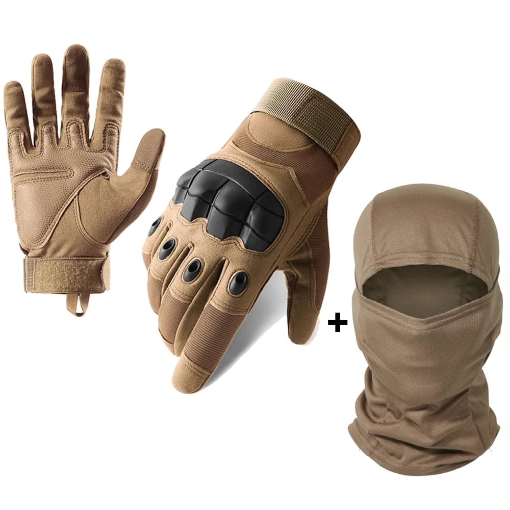 Motorcycle Gloves Touch Screen Motorbike Riding Gloves And Full Face Mask Four Seasons Full Finger Guantes Moto Protective Gear