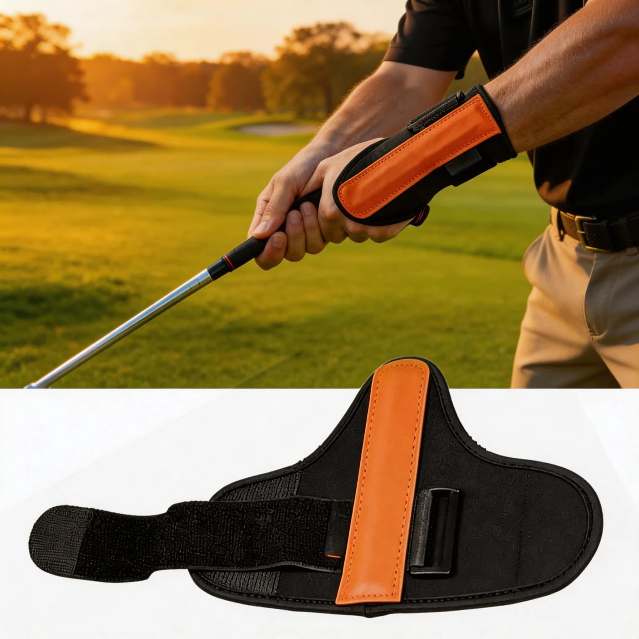 Strumento di Allenamento Golf: Ausilio per lo Swing Pro Power Band, Supporto da Polso per un Allineamento e un Gesto dello Swing Fluidi e Precisi
