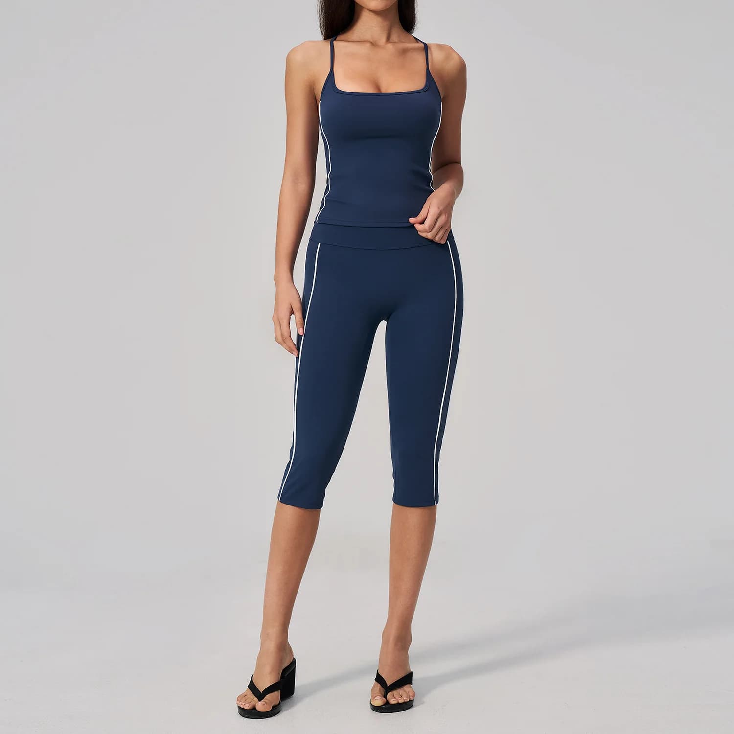 Set Yoga 2 Pezzi, Tuta da Palestra, Leggings a Vita Alta, Completo Sportivo, Abbigliamento Fitness, Reggiseno Sportivo, Abbigliamento Atletico da Donna