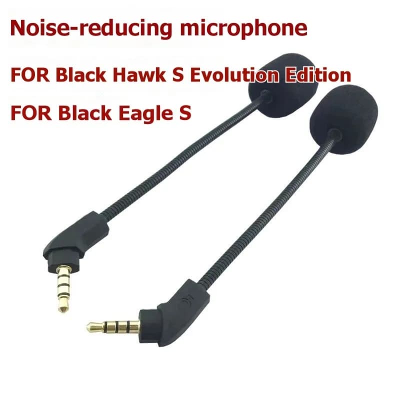 Microfono per cuffie da gioco B68C staccabile per Hyperx Cloud Revolver S 7.1 per cuffie Kingston Microfono con cancellazione del rumore da 3,5 mm