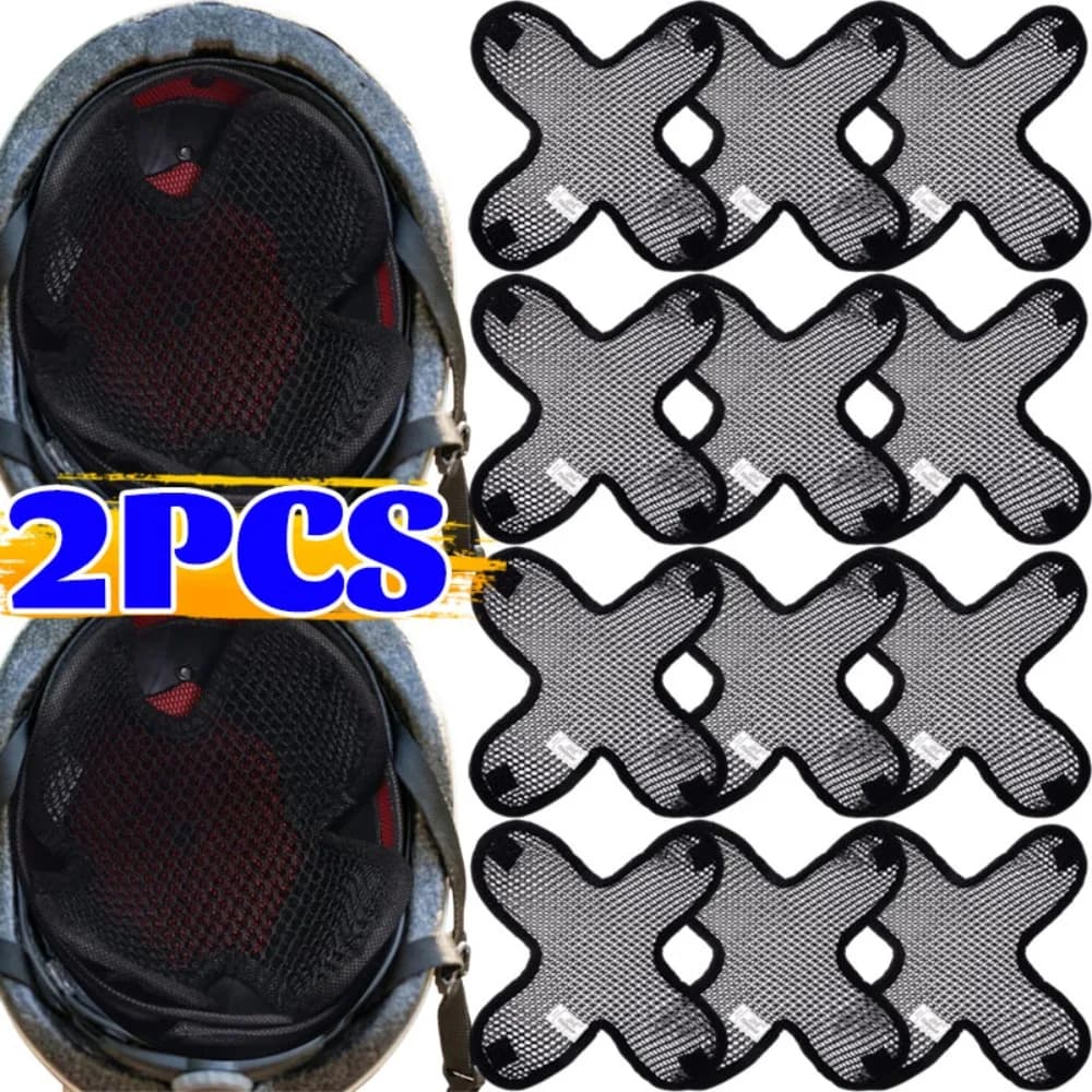 Fodera Interna Anti-Sudore per Casco Moto, Cuscinetto Traspirante 3D in Rete, Inserto Rinfrescante Estivo Universale per Moto da Cross, ATV, Motocross