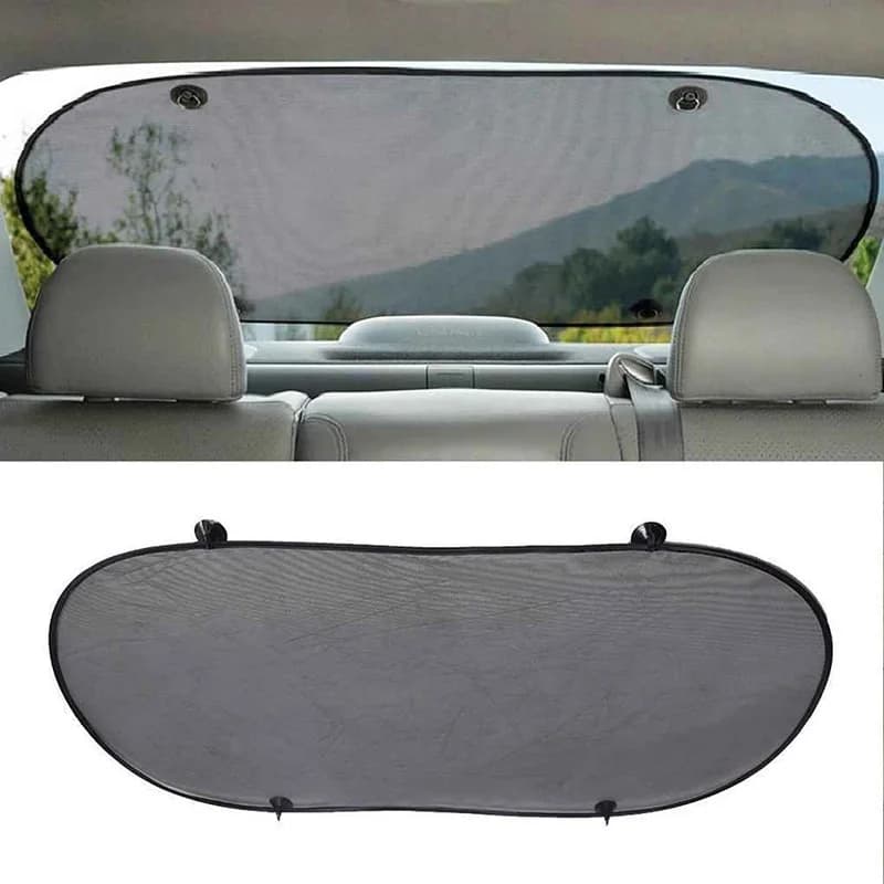 Parasole posteriore per auto Scudo per veicolo Protezione visiera Parasole per finestrino posteriore per auto Schermo parasole in rete Isolamento termico Protezione UV