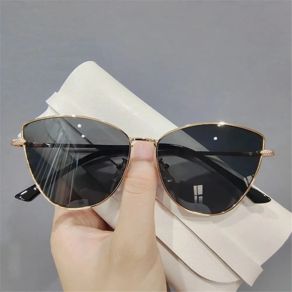 Hot Fashion oversize Vintage Cat Eye occhiali da sole donna trend Summer Driving Eyewear Shades UV400 per Lady