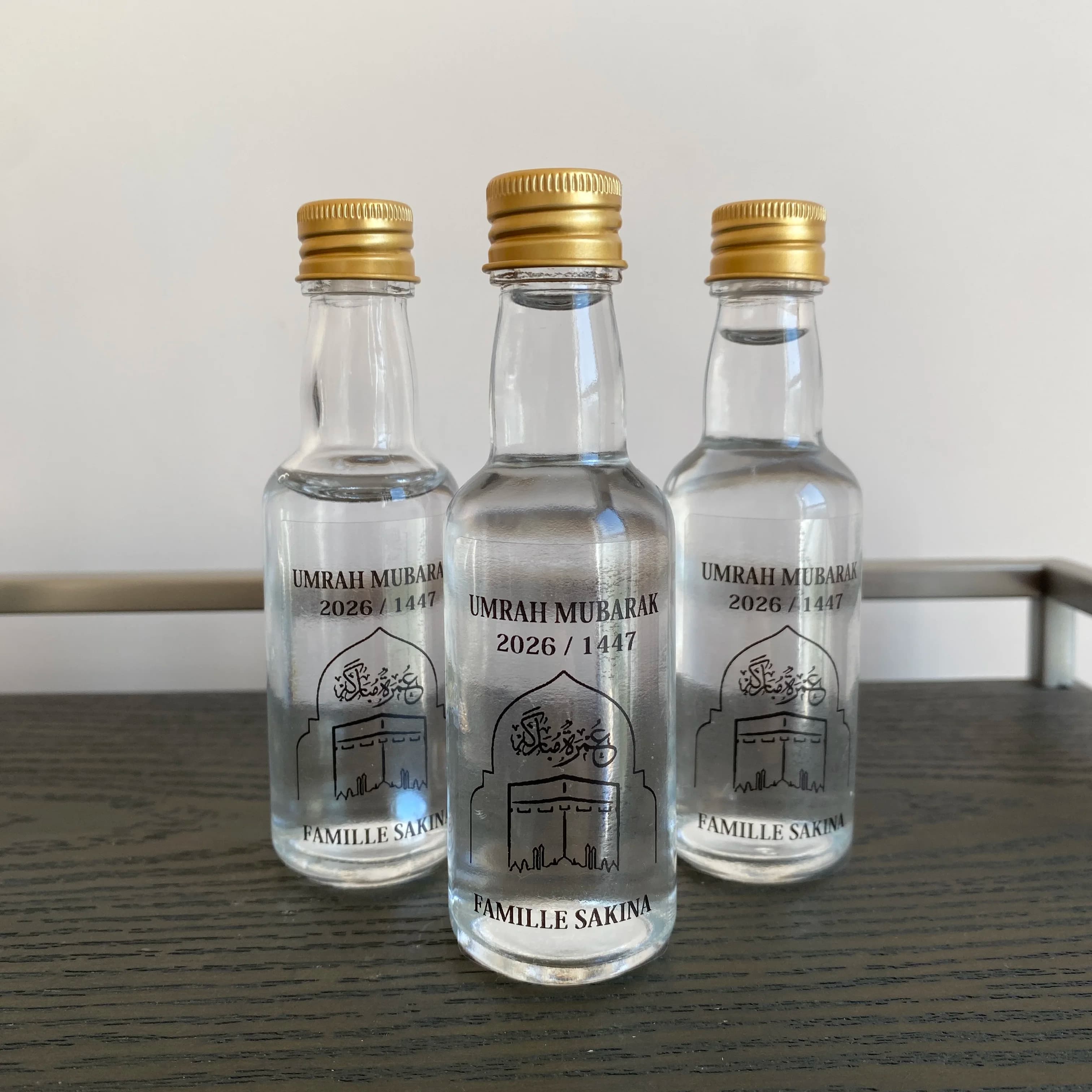 Custom Water Bottle Stickers Umrah Mubarak Zamzam Custom Labels Decor