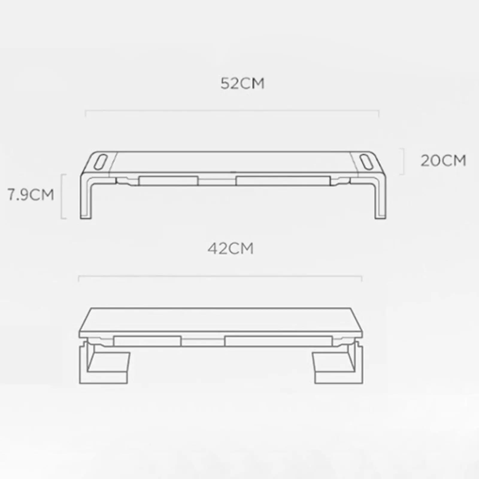 Multifunctional Ergonomic Support for Desk Monitor with Phone Door, Computer Stand, Monitor, Printers and Laptops