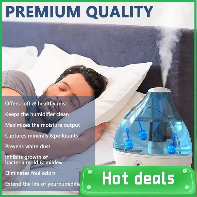 A18Z-Demineralization Cleaning Ball For All Humidifier/Fish Tank,Purifies Water Eliminates White Dust And Odor Prevents