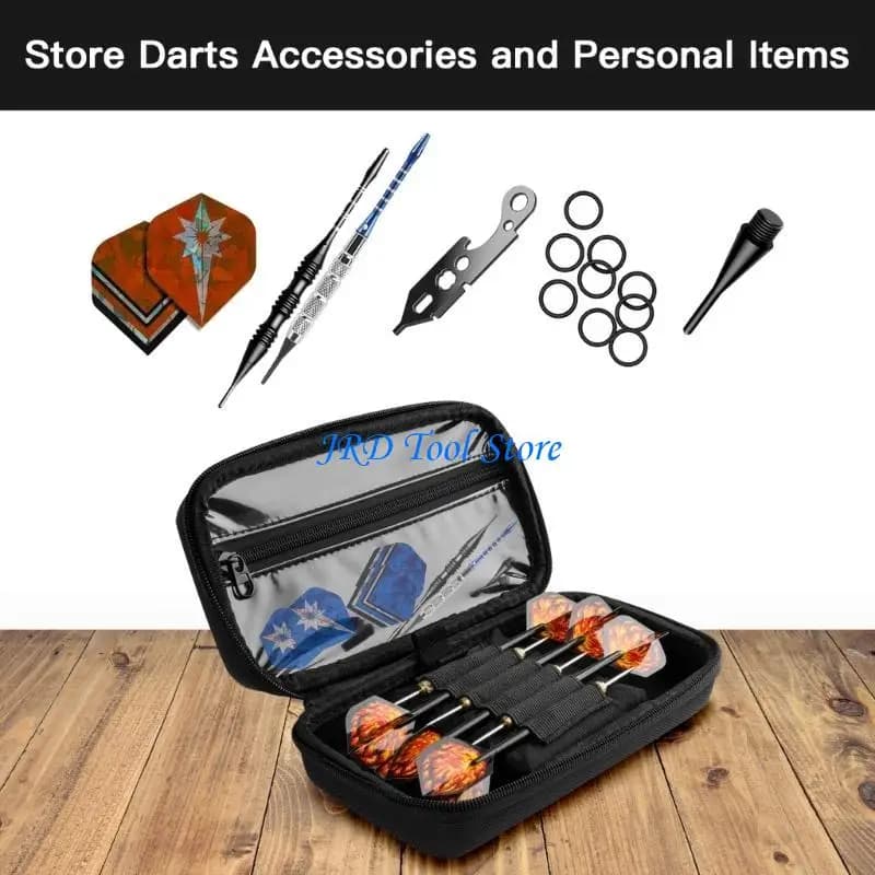 A2UD Case for 6 Steel Tip and Soft Tip Carrying Storage Holder Fits for Dart Tip, Shafts and Flight