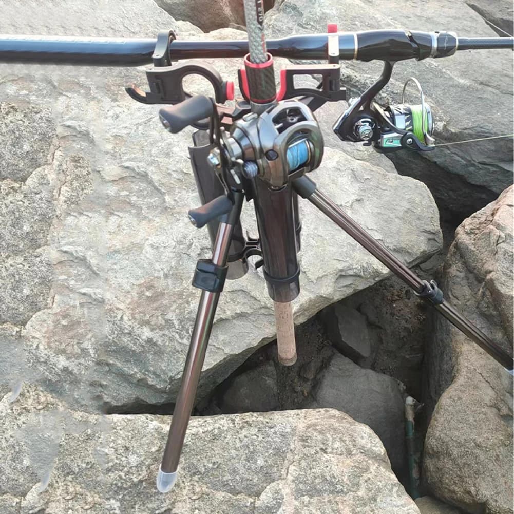 Supporto per Canna da Pesca Triangolare in Lega di Alluminio Resistente per Posizionamento Sicuro della Canna e Facile Conservazione