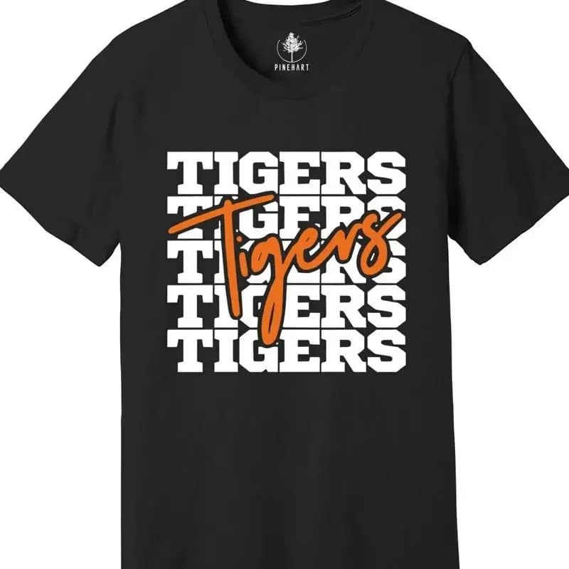 Maglietta dei Tigers, Go Tigers, Maglietta per il giorno della partita, Maglietta Team Spirit, Maglietta per la mamma dei giocatori di baseball