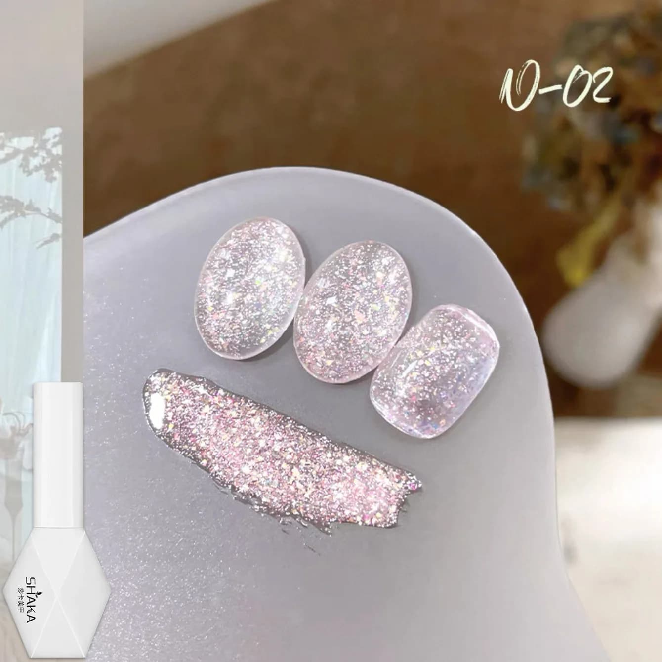 1 pz SHAKA Smalto Semipermanente Gel Effetto Diamante Frantumato Blu Rosa Primavera Estate 2026 Nuovo Super Flash Halloween Versatile