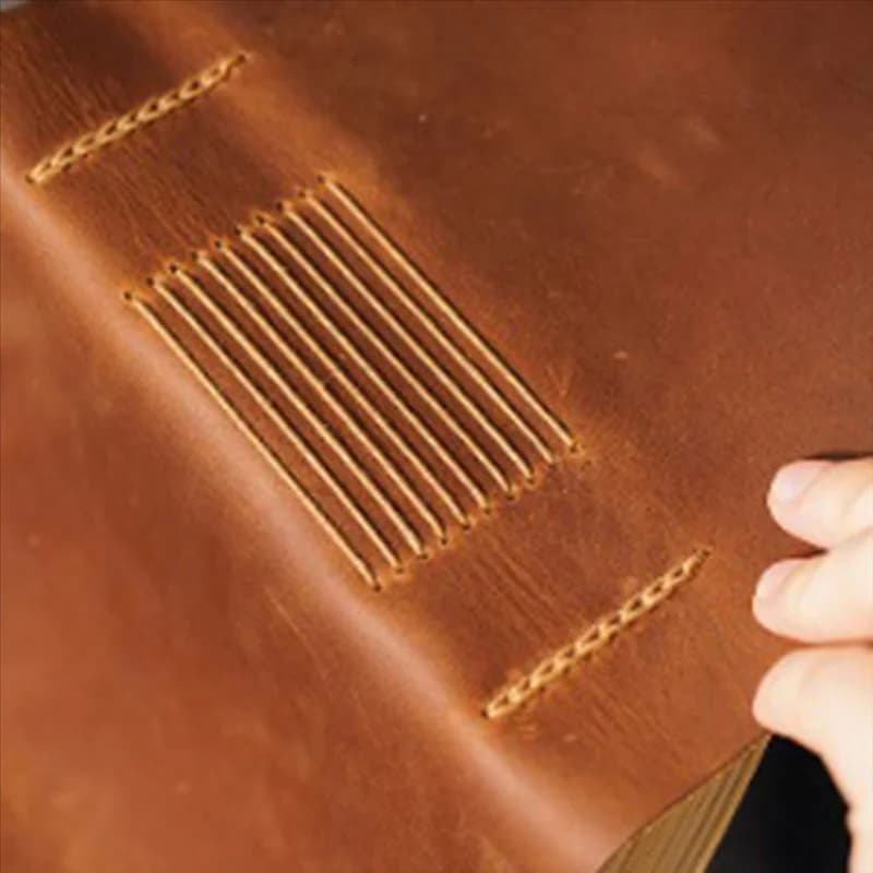 ABDE-Handmade Leather Journal - 100X155mm Leather Bound Daily Writing Notebook & Journals To Write In For Travel/Diary