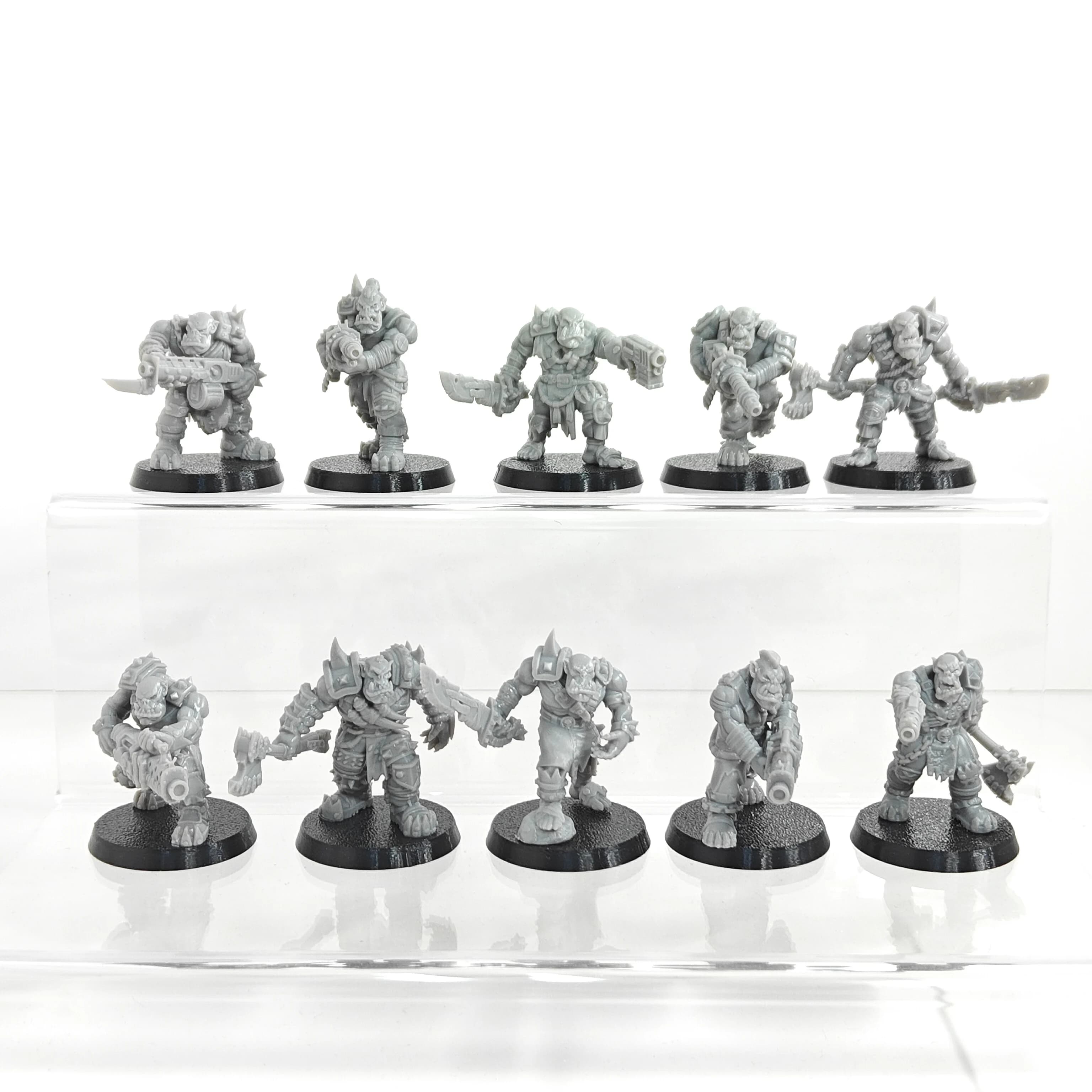 miniature non verniciate (10 figure bigset) kit in resina Kit garage Miniature da tavolo figura KT133