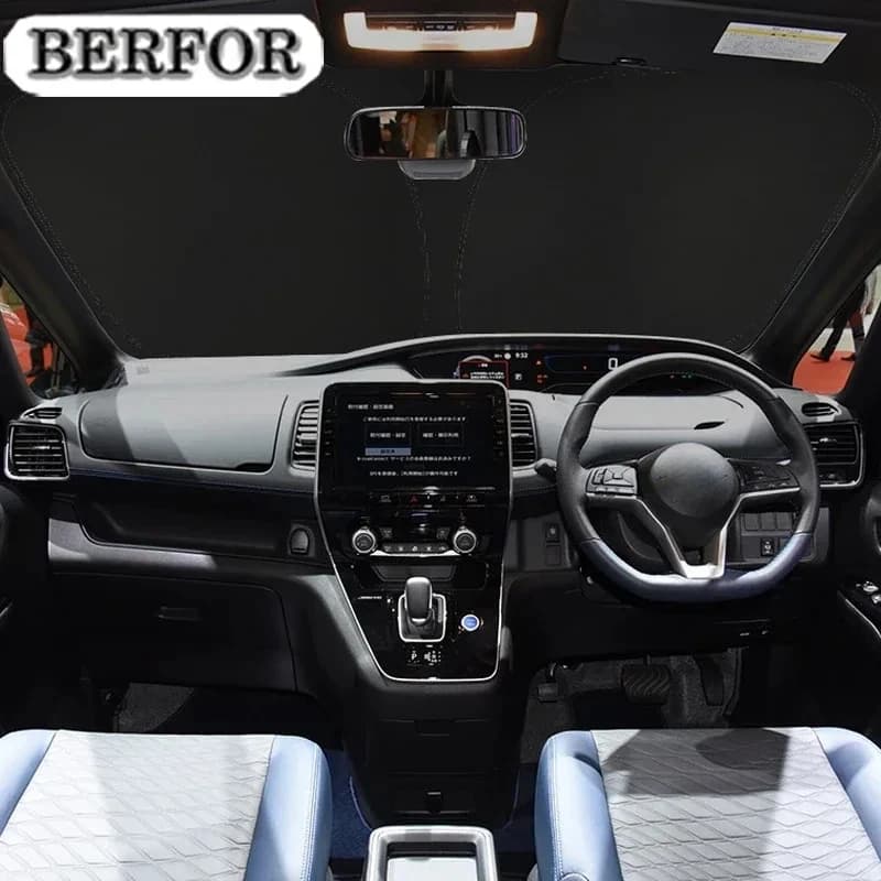 Per NISSAN SERENA C27 2016-2023, Parasole per Parabrezza Nano-Isolante, Protezione Solare per Finestrino Anteriore, Accessori Interni per Auto