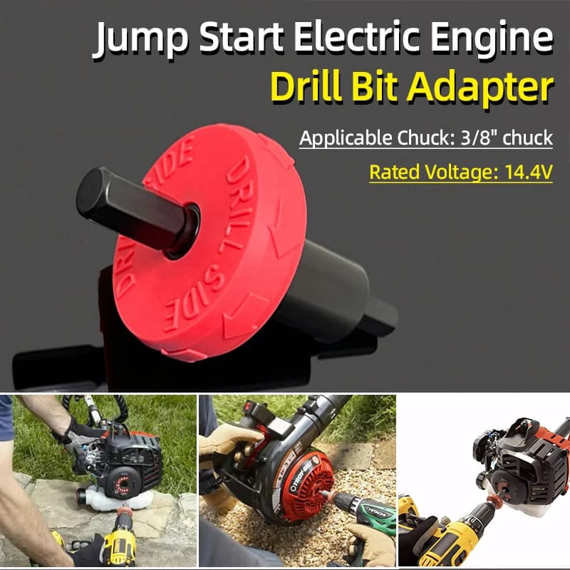 Avviamento motore Avviatore avviamento motore elettrico Punta da trapano Adattatore Pulsante spina Troy-Bilt Trimmer Soffiatori per foglie Cultiv