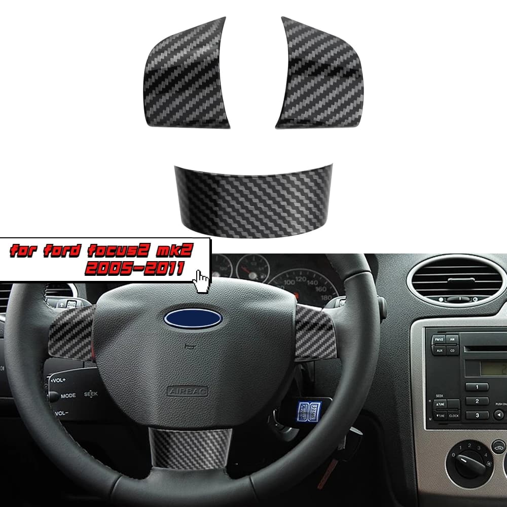Auto ABS Volante Dell'automobile Trim Paillettes Copertura Adesivo per Ford Focus 2 MK2 2005 - 2011 Accessori