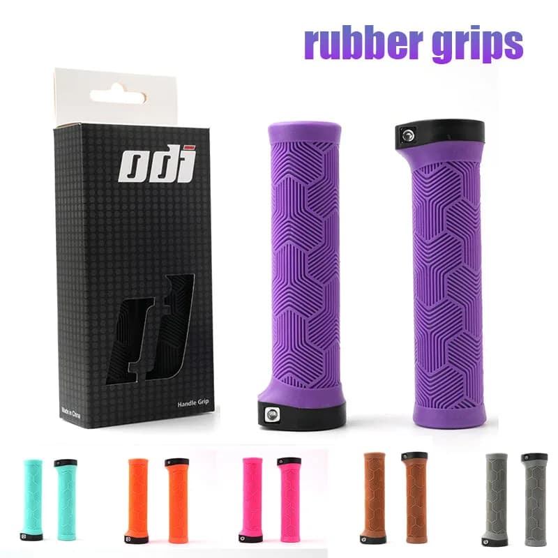 Manopole per bicicletta in gomma ODI 22mm viola marrone rosa arancione nero Manopole ergonomiche per manubrio MTB per Dirt Pit BMX Manopole per mountain bike