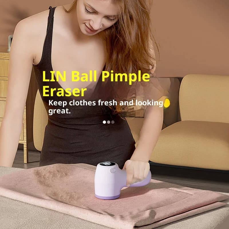 Nuovo levapelucchi con display digitale - Rasoio portatile ricaricabile per tessuti per uso domestico Rimuove efficacemente le palline di peluria dai vestiti