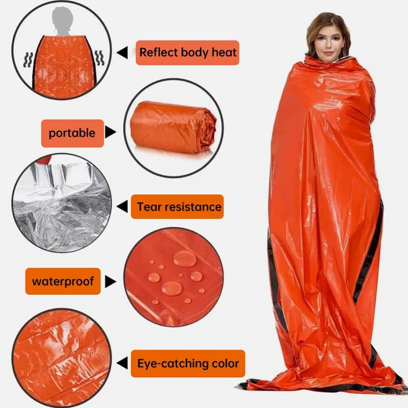 3/5/10 pieces light emergency sleeping bag waterproof first aid kit outdoor compression backpack waterproof hiking campsite