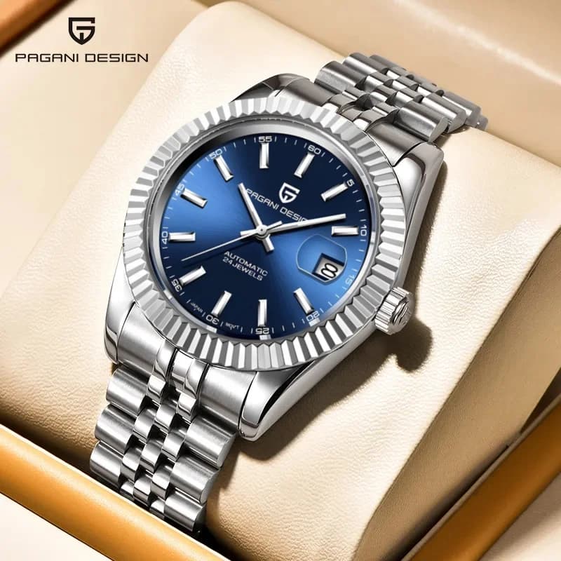 Orologio Meccanico da Uomo PAGANI DESIGN PD1645, Orologio Automatico di Lusso con Bracciale Jubilee, Movimento Impermeabile 100M, Orologio Sportivo da Polso