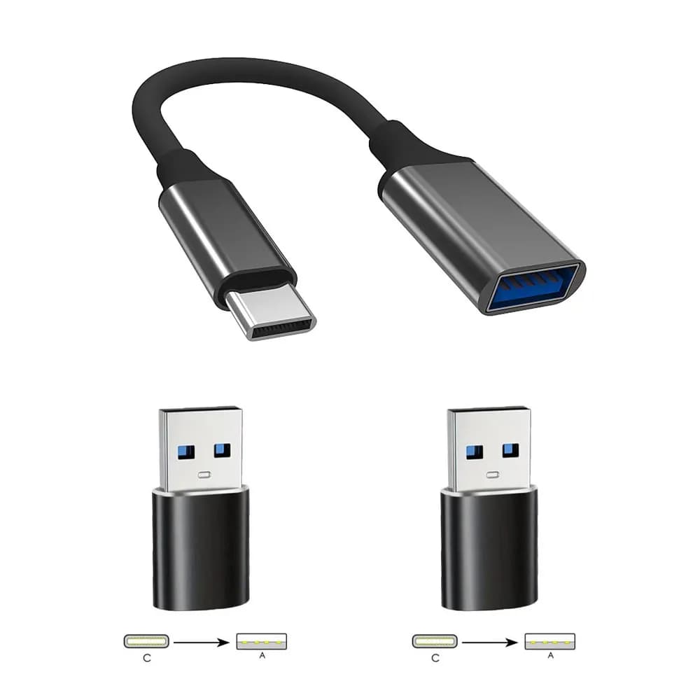 Adattatore USB a USB C, da USB C Femmina a USB Maschio, Convertitore di Tipo C per Apple 16 e Samsung Galaxy