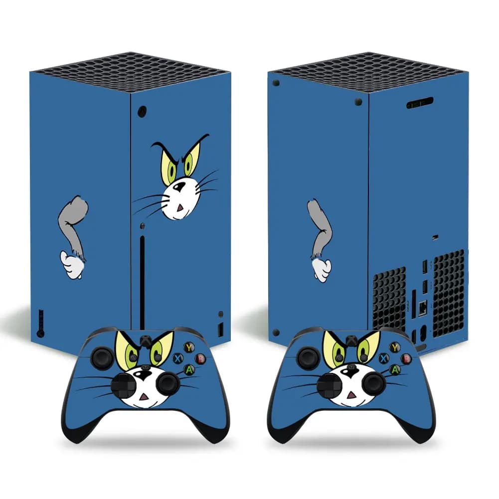 Cover protettiva per decalcomanie adesive in vinile per Console Xbox Series X e 2 controller Cat