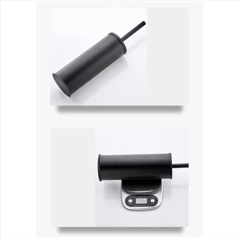 Y50A-Set scopino e supporto per WC in alluminio Spazzola per la pulizia del bagno per la casa per accessori per la pulizia del pavimento del bagno Oro