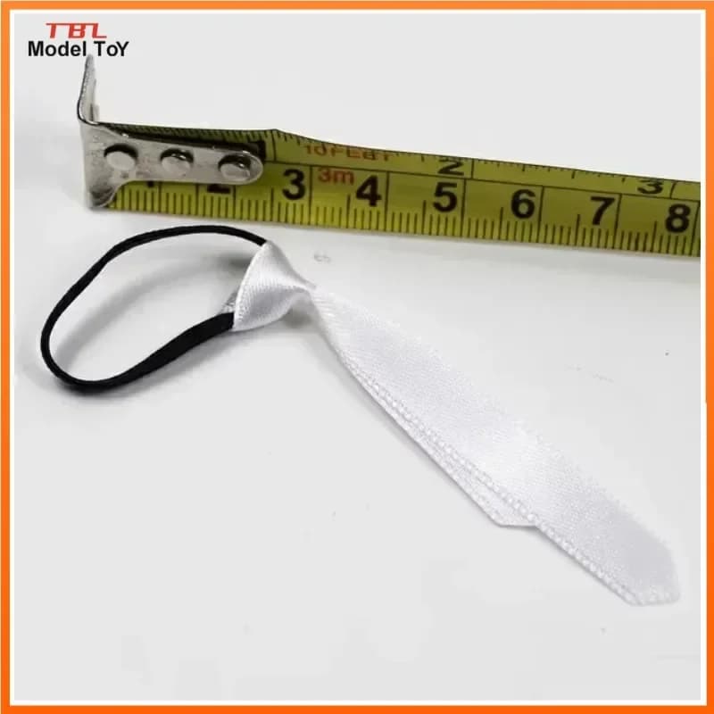 T48-14 in Magazzino 1/6 Bilancia Maschio Bianco Cravatta Vestiti Modello Accessorio per 12 '' Soldato Action Figure Giocattoli Della Bambola Display