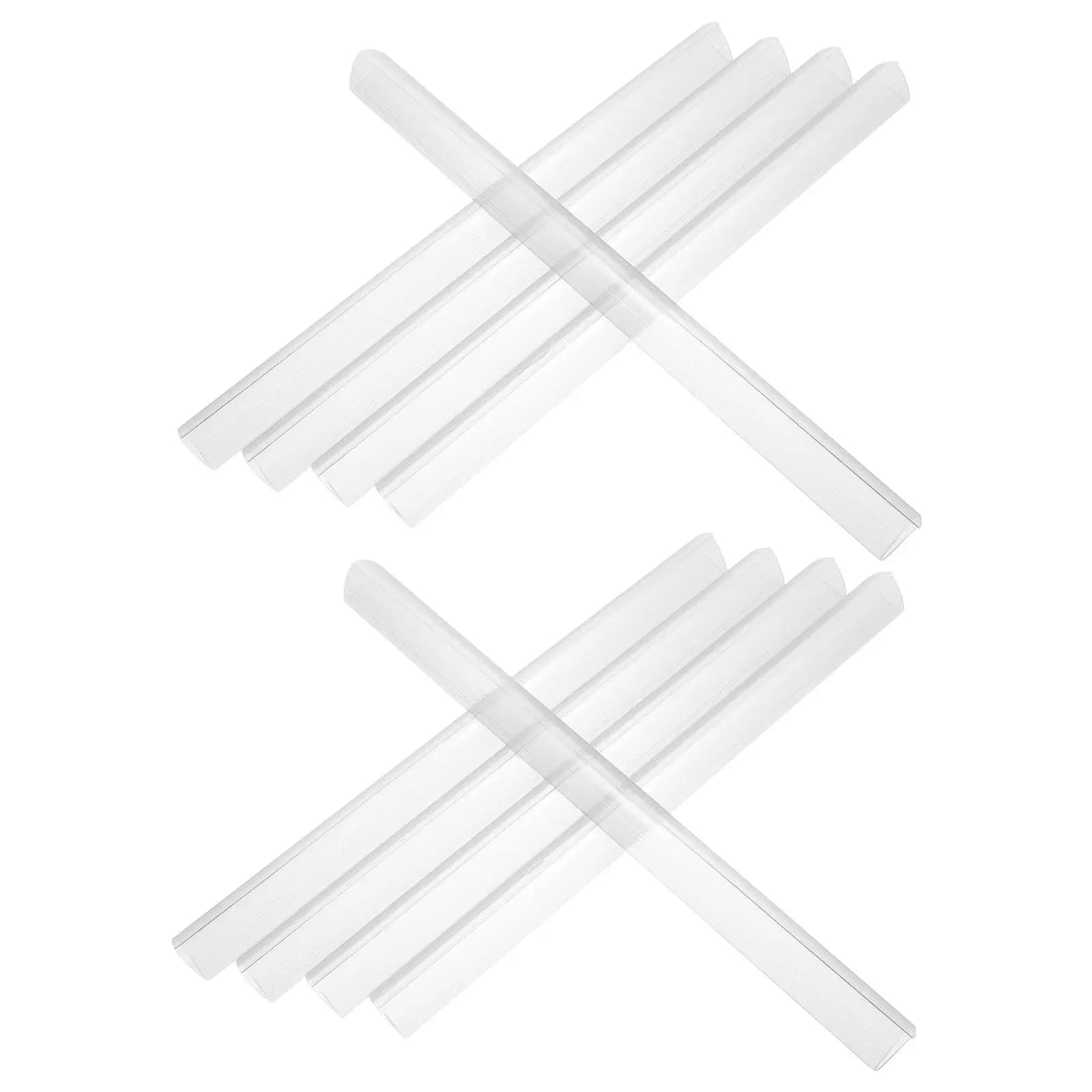 10 Pezzi Barre di Rilegatura Scorrevoli in Plastica Bianche da 23mm per Copertine di Rapporti e Organizzazione Documenti A4