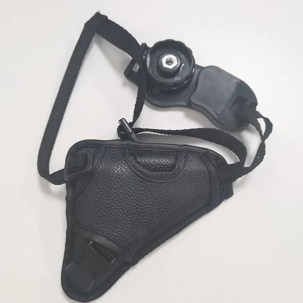2 Pezzi Cinghia da Polso Premium in PU per Fotocamera, Regolabile e Antiscivolo, per Fotocamere DSLR e Mirrorless, Imbottita per una Presa Comoda e Sicura