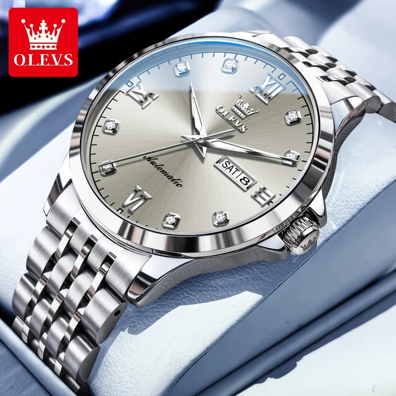 OLEVS 7092 Orologio da uomo Top Luxury Brand Orologio automatico impermeabile Orologio meccanico da uomo d'affari di moda originale Montre Homme