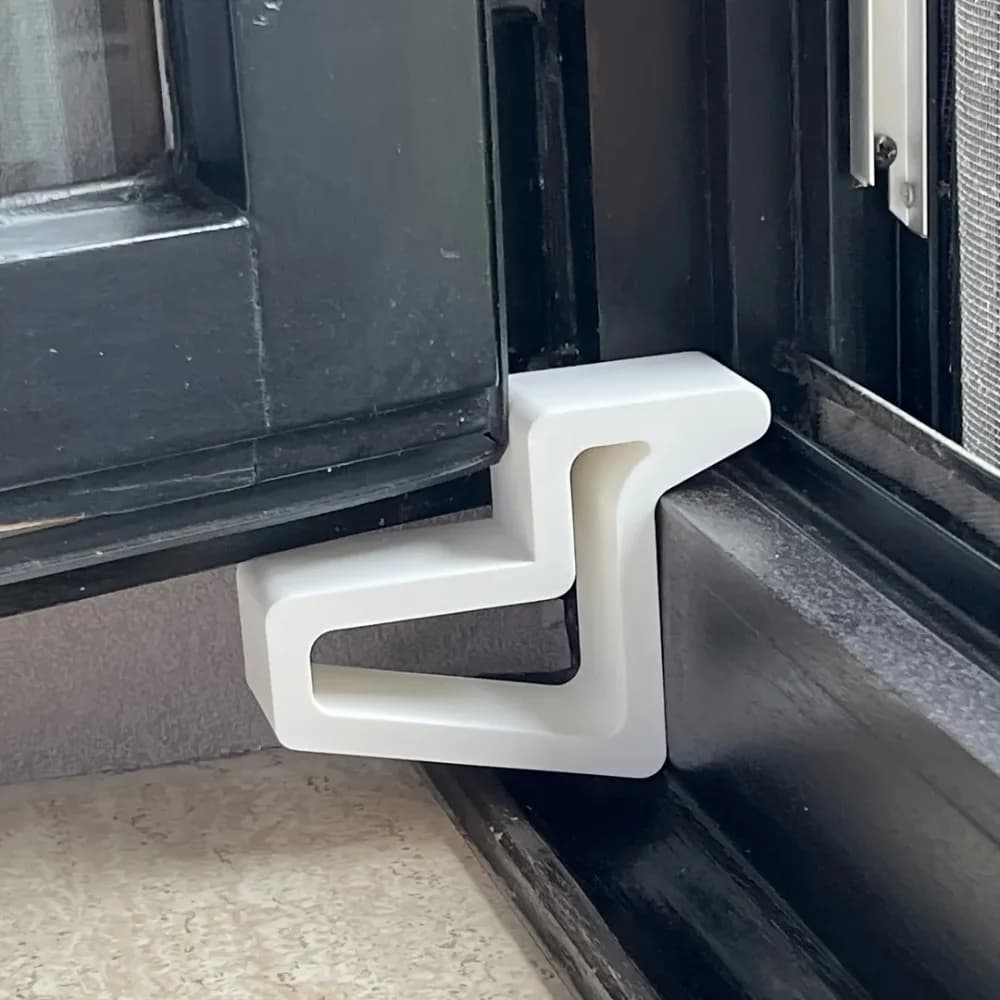 Fermaporta resistente 1 pezzo antiscivolo per balcone, finestra, porta, cuneo, facile installazione per casa, ufficio, bagno, cucina, miglioramento domestico